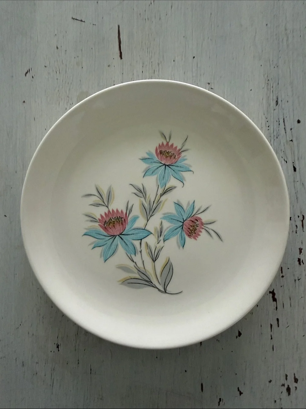 Steubenville Pottery Fairlane Pattern Salad Dessert Plates - Set of 2